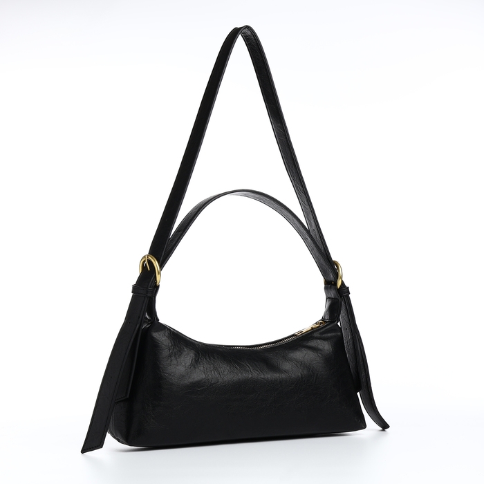 Сумка женская багет на молнии, цвет чёрный Сумка женская багет на молнии, цвет чёрный