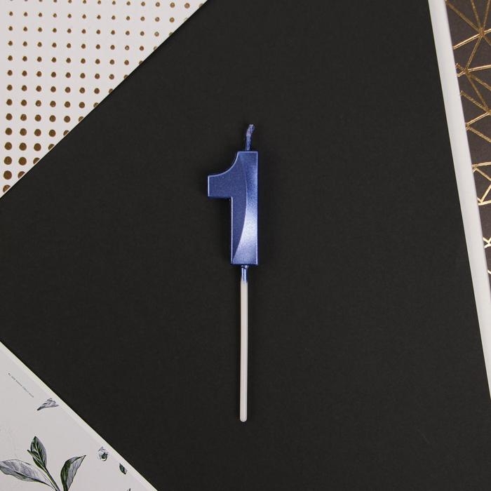 Свеча для торта, цифра &laquo;1&raquo;, 11,5 х 2,3 см