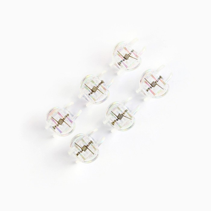 Краб для волос «Самой очаровательной», набор 6 шт, 1,5 х 1,5 см