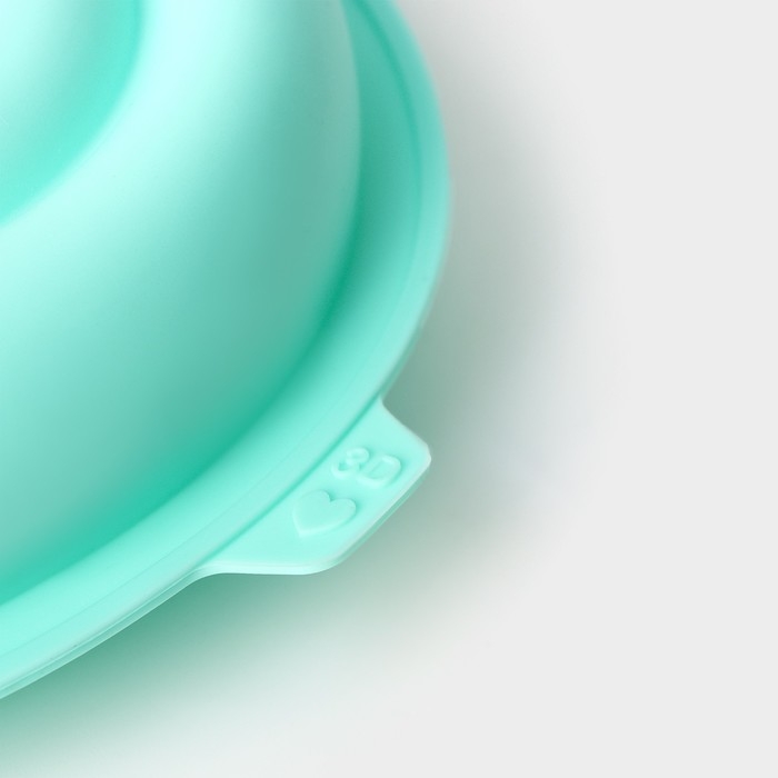 Форма для муссовых десертов и выпечки Доляна «Сердце», силикон, 22×20×7 см, цвет МИКС Форма для муссовых десертов и выпечки Доляна «Сердце», силикон, 22×20×7 см, цвет МИКС