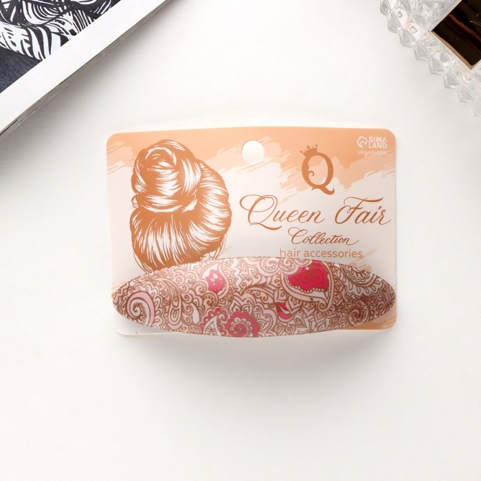 Заколка-автомат для волос Заколка-автомат для волос "Сильва" узоры, 9 см, микс