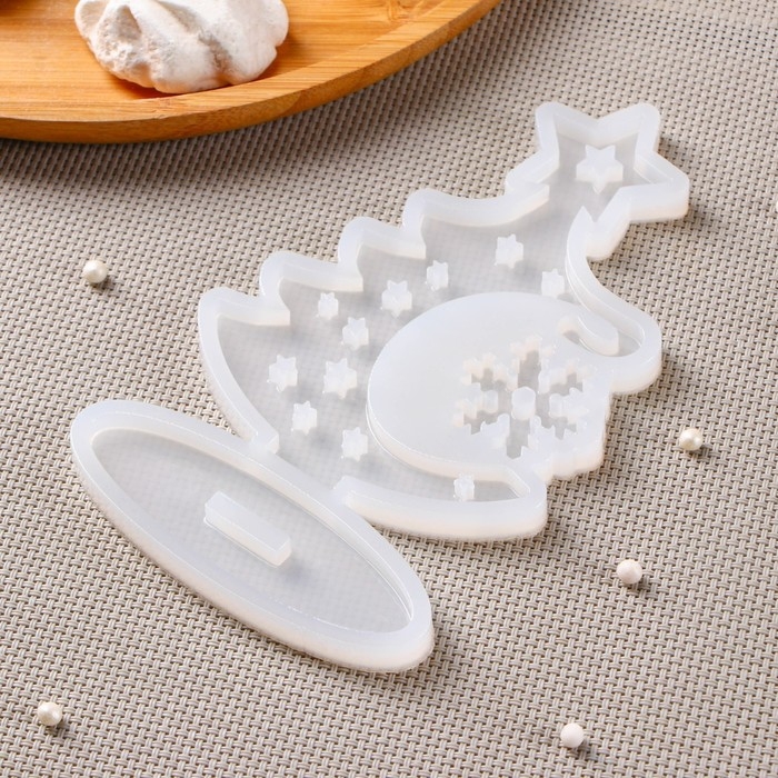 Силиконовая форма «3D Ёлка», 16×9,4 см, цвет прозрачный Силиконовая форма «3D Ёлка», 16×9,4 см, цвет прозрачный