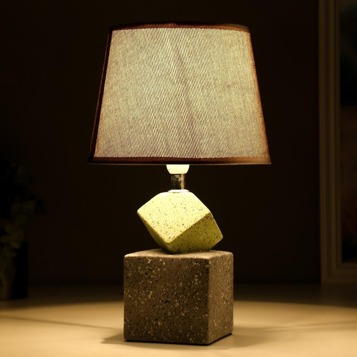 Лампа настольная 16251/1GR Е14 40Вт серый 20х20х33,5 см RISALUX