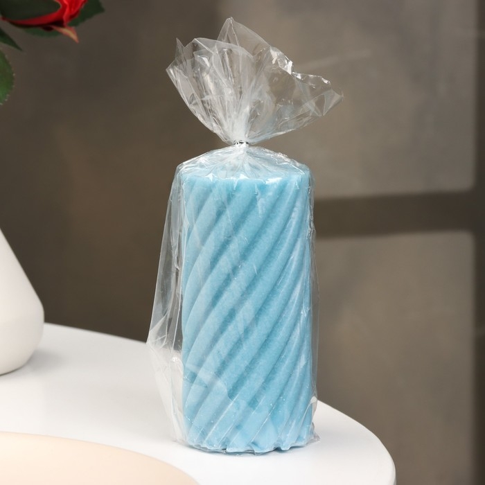 Свеча-цилиндр  Свеча-цилиндр "Спираль", 5х10 см, нива, 6 ч