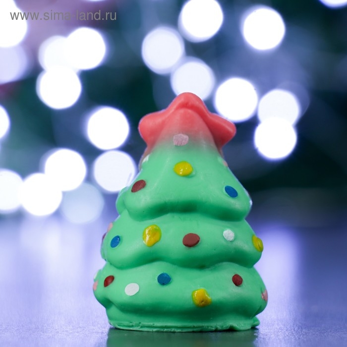 Фигурное мыло Фигурное мыло "Маленькая ёлочка" салатовая 45гр, 4х4х6см