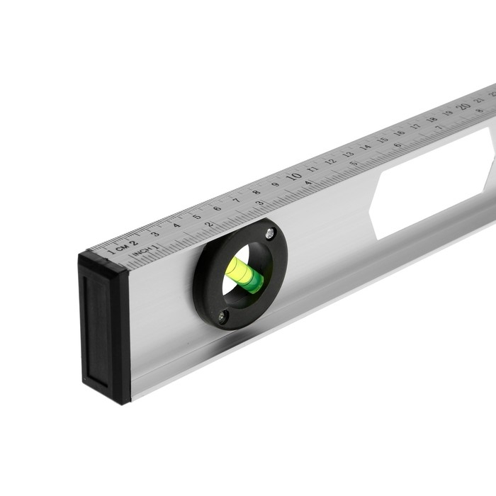 Уровень строительный ЛОМ  Уровень строительный ЛОМ "Рельс", алюминиевый, 600 мм