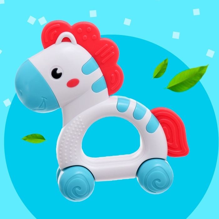 Набор погремушек с прорезывателями «Зоопарк», в кейсе Набор погремушек с прорезывателями «Зоопарк», в кейсе