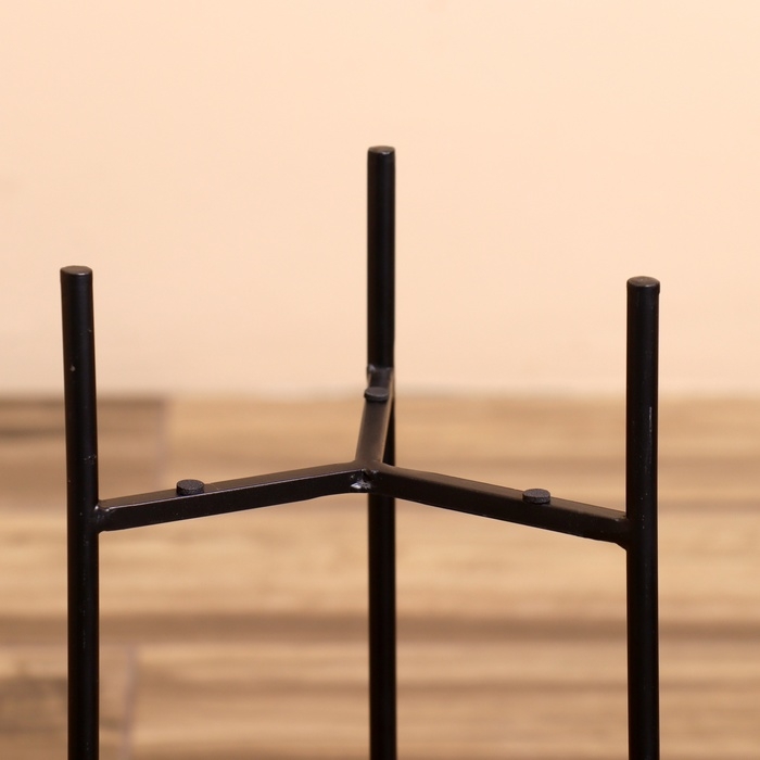 Кашпо на подставке  Кашпо на подставке "Слимо" металл (набор 2 шт), диаметр 24 и 19 см