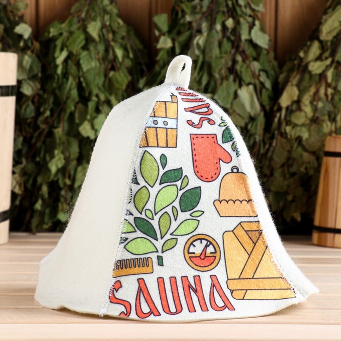 Шапка для бани  Шапка для бани "Sauna"