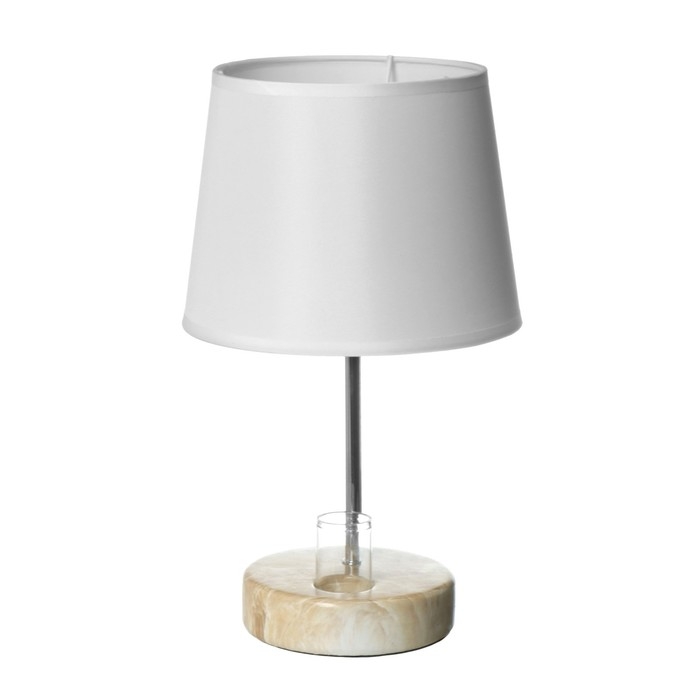 Настольная лампа  Настольная лампа "Аэлита" 1х40Вт E14 розовый 18х18х31см RISALUX