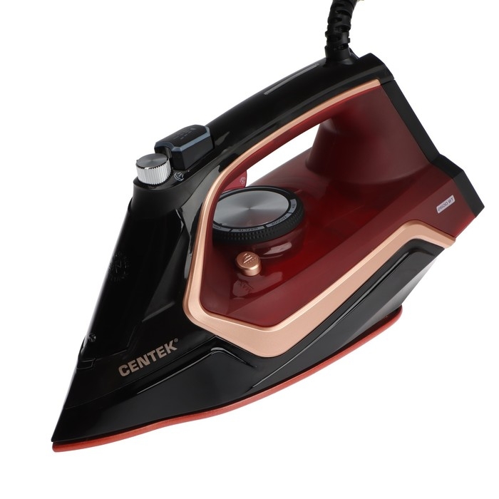 Утюг Centek CT-2313, 2600 Вт, 350 мл, керамика, капля-стоп, пар. удар, самоочистка, красный Утюг Centek CT-2313, 2600 Вт, 350 мл, керамика, капля-стоп, пар. удар, самоочистка, красный