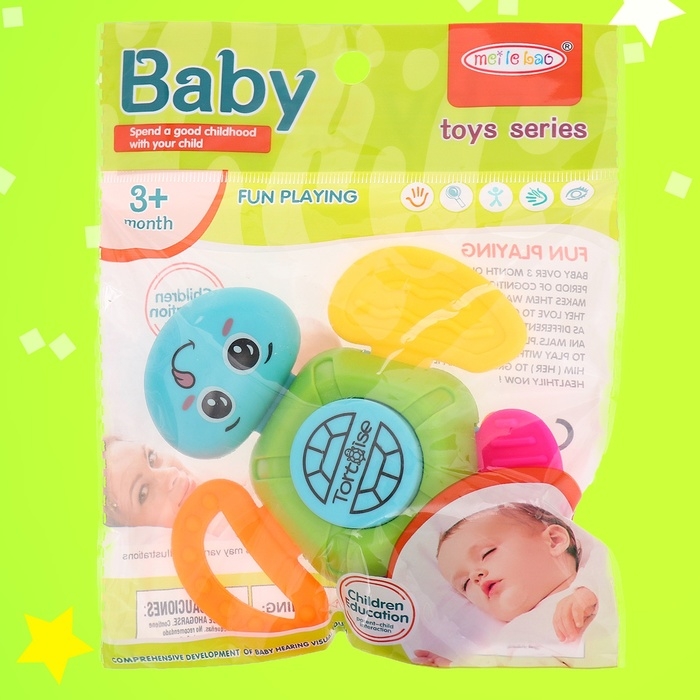 Погремушка «Черепашка», цвета МИКС Погремушка «Черепашка», цвета МИКС