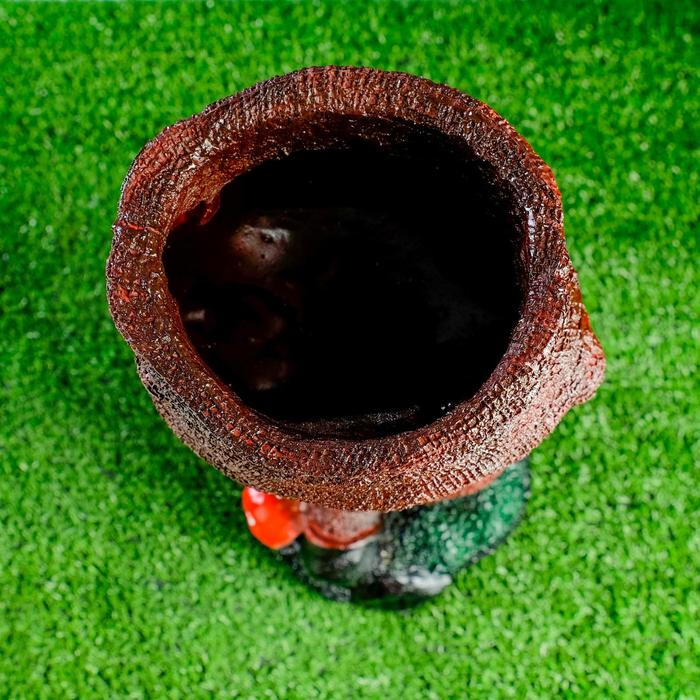 Фигурное кашпо Фигурное кашпо "Гном с мешком" 41х18 см