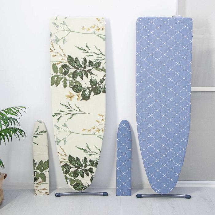 Доска гладильная Nika «Лина 4», 111,5×34,5 см, два положения высоты 70, 80 см, рисунок микс Доска гладильная Nika «Лина 4», 111,5×34,5 см, два положения высоты 70, 80 см, рисунок микс