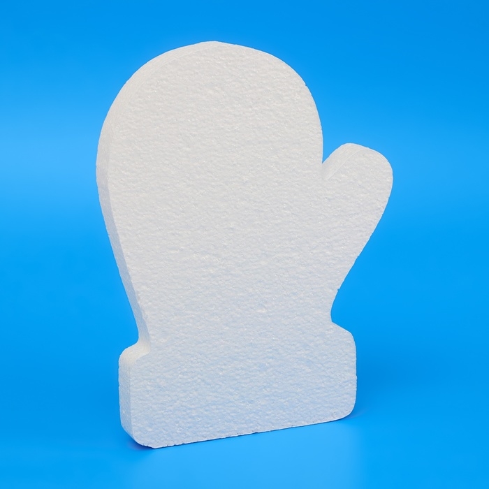 Заготовка из пенопласта Заготовка из пенопласта "Варежка с узором", рельеф, 30 см х 3 см