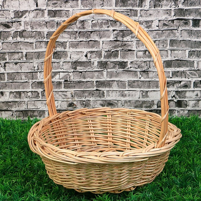 Корзина «Карина», №2, Dдно=21 см, Dверх=28 см, H=8/29 см, ива Корзина «Карина», №2, Dдно=21 см, Dверх=28 см, H=8/29 см, ива