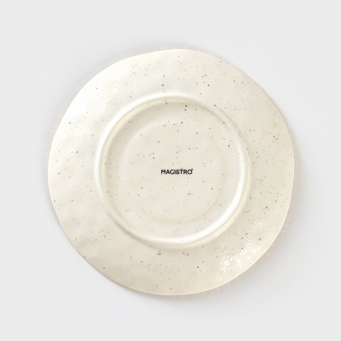 Блюдце фарфоровое Magistro Poursephona, d=16 см, цвет белый Блюдце фарфоровое Magistro Poursephona, d=16 см, цвет белый