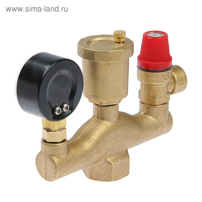 Группа безопасности Группа безопасности "СТМ" ТЕРМО, для котлов отопления, 1", Ш - образная