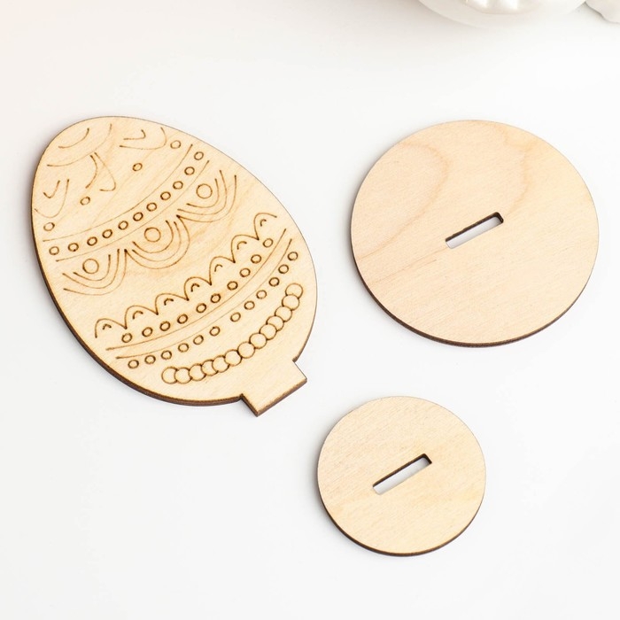 Яйцо деревянное пасхальное сувенирное Яйцо деревянное пасхальное сувенирное "Старая Русь", 9×6 см