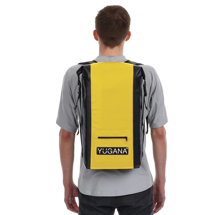 Герморюкзак YUGANA, ПВХ, водонепроницаемый 15 литров, желтый