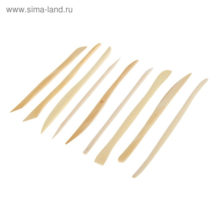 Набор деревянных стеков  Набор деревянных стеков "Сонет", 9 штук, 15 см