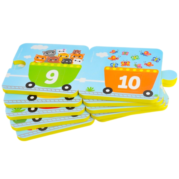 Мягкий пазл для малышей &laquo;Счёт и цвет&raquo;, 20 деталей, Крошка Я