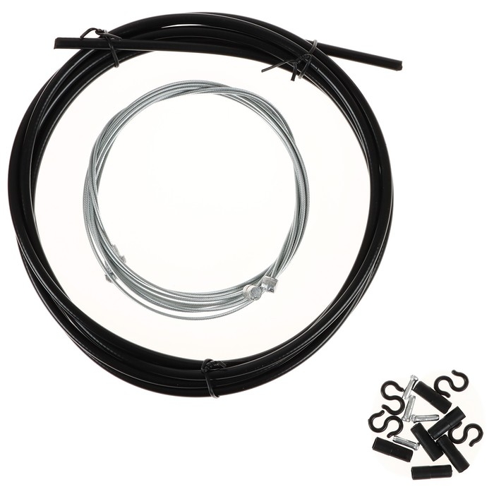 Оплётка и тросы тормоза, цвет чёрный Оплётка и тросы тормоза, цвет чёрный