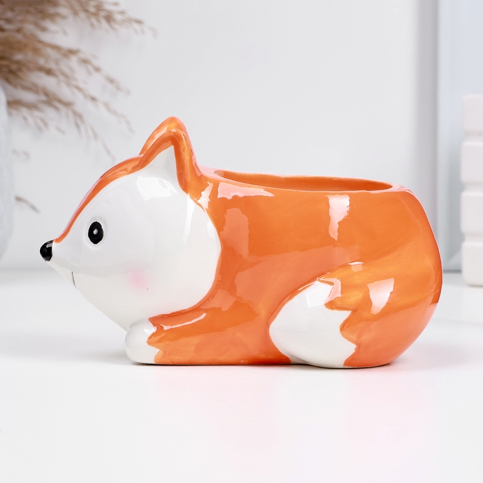 Кашпо  Кашпо "Лиса Алиса" 14х9х8см