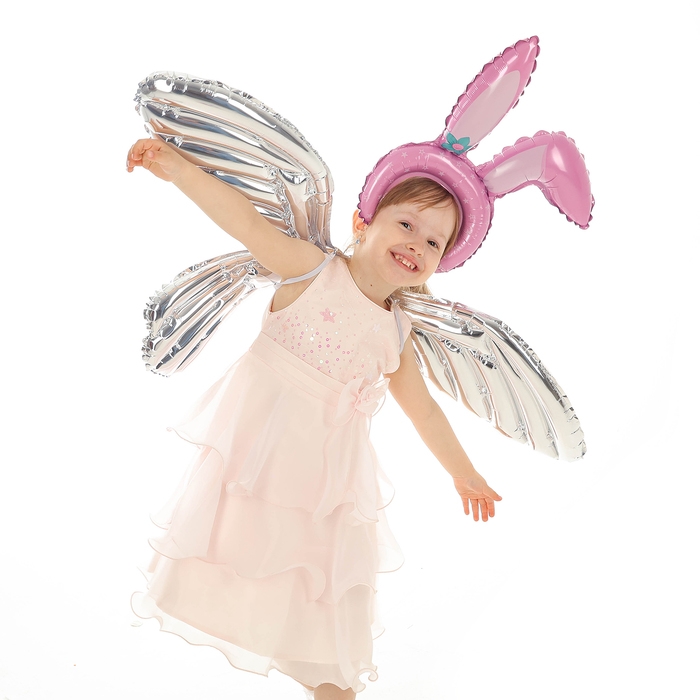 Набор фольгированных шаров &laquo;Карнавальный набор. Розовый зайка&raquo;, 3 шт.