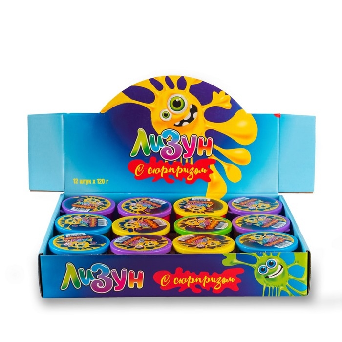 Лизун с сюрпризом, 120 г, цвет МИКС