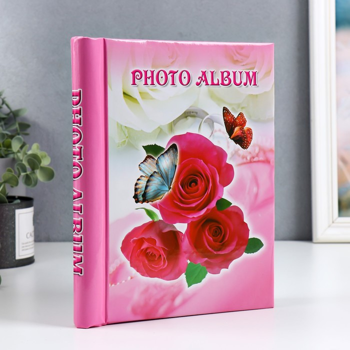 Фотоальбом магнитный 20 листов  Фотоальбом магнитный 20 листов "Цветы" МИКС