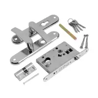 Замок врезной LOCKLAND RD005, с ручкой, B/S 55 мм, 4 ключа, цвет хром Замок врезной LOCKLAND RD005, с ручкой, B/S 55 мм, 4 ключа, цвет хром