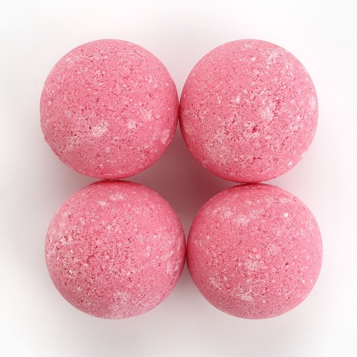 Подарочный набор косметики, бомбочка для ванны 4 х 40 г, аромат клубники, КЛАДОВАЯ КРАСОТЫ Подарочный набор косметики, бомбочка для ванны 4 х 40 г, аромат клубники, КЛАДОВАЯ КРАСОТЫ