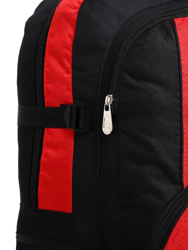 Рюкзак туристический 37 л, с увеличением, карманами, красный