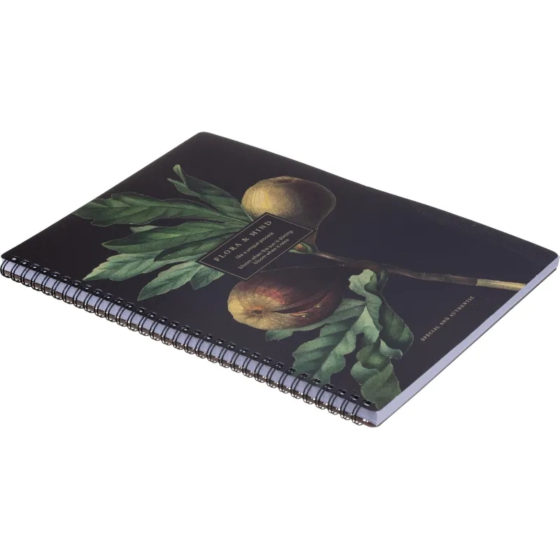 Бизнес-тетрадь, BS, А4, 96л., клетка, мягкий, спираль. Flora, инжир, N4283