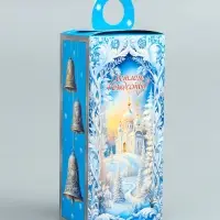 Подарочная новогодняя коробка «Рождественский звон» , сюрприз 11×6×21 см