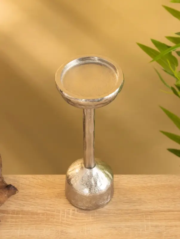 Подсвечник для свечи 9 см «Грэй», 39 см, металл, золото