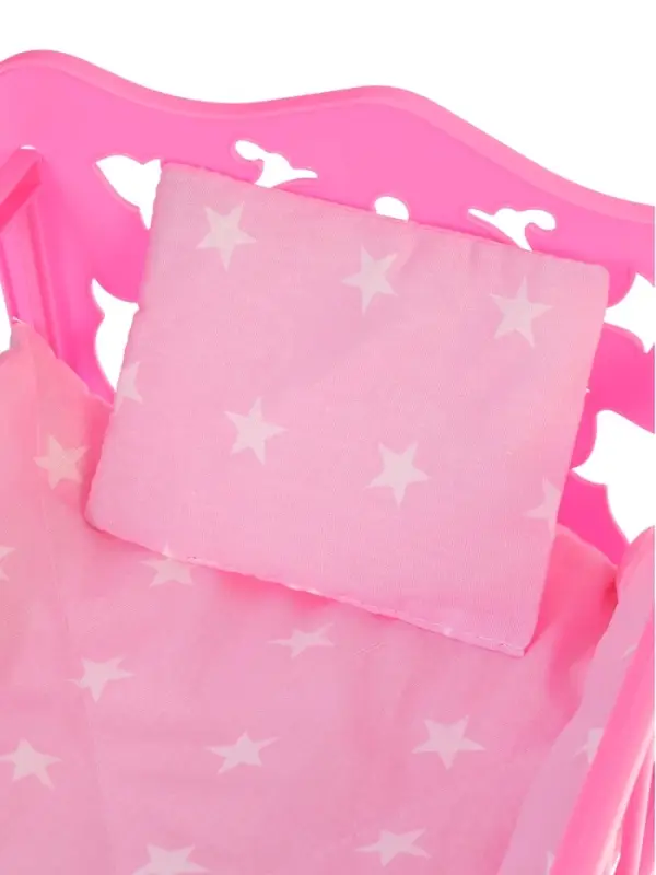 Кровать кукольная, с комплектом белья: матрас, подушка, одеяло (48&times;30 см)