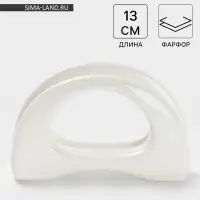 Салфетница Magistro &laquo;Бланш&raquo;, 13&times;3.5&times;8 см, фарфор, белая