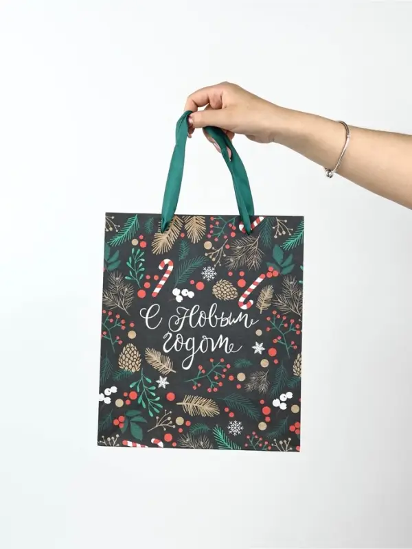 Набор новогодних пакетов &laquo;Еловый лес&raquo;