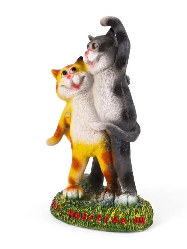 Садовая фигура из полистоуна &laquo;Кошки&raquo;, 18&times;12&times;32 см