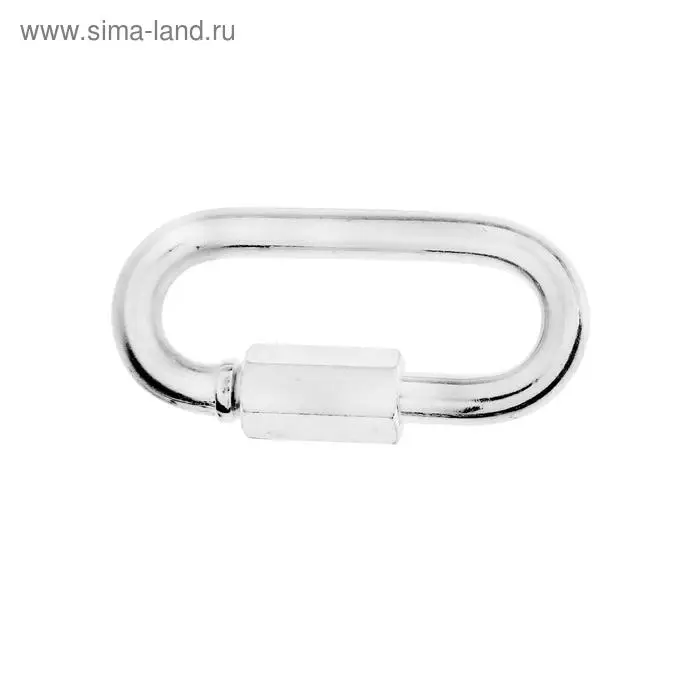 Карабин винтовой ТУНДРА krep, М8, оцинкованный, 1 шт. Карабин винтовой ТУНДРА krep, М8, оцинкованный, 1 шт.