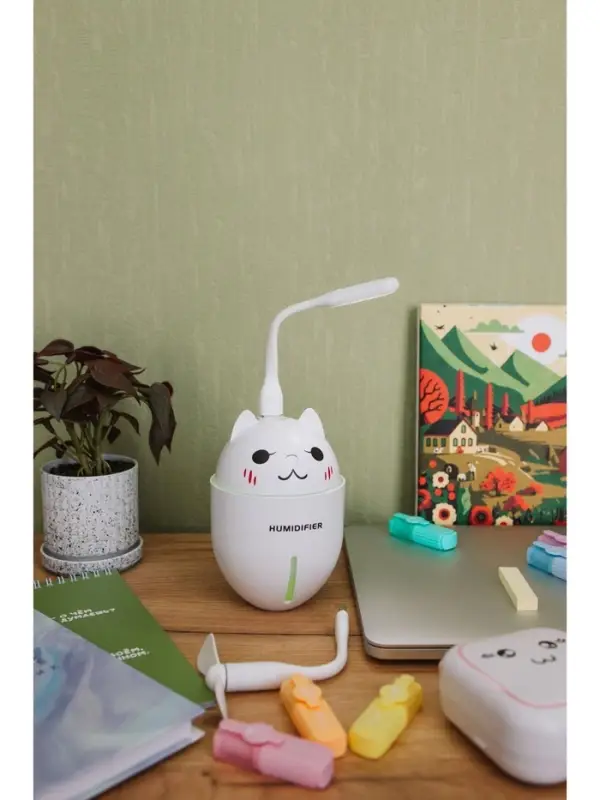 Увлажнитель воздуха Luazon HM-2, ультразвуковой, 400 мл, 2 Вт, портативный, серый