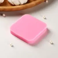 Молд для заливки Sweet, силикон, 6 ячеек, 6&times;1 см, розовый