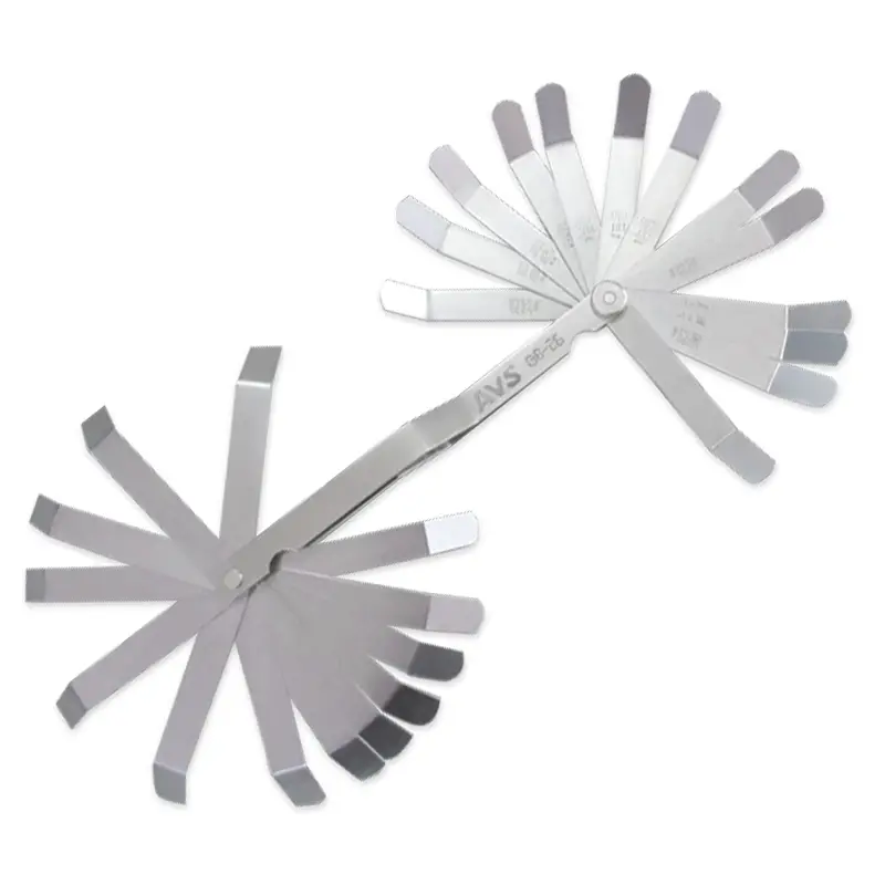 Набор щупов изогнутых для регулировки зазора 26 шт. (0,127-0,762 мм) AVS GB-26