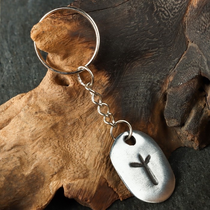 Амулет "Скандинавские Руны", руна АЛЬГИЗ, 21х29мм, металлический