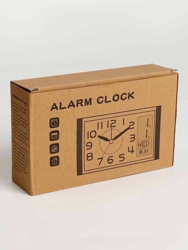 Часы будильник настольные, на батарейках, 17.9 х 10.9 х 4.1 см, циферблат 10.9 х 15.5 см Часы будильник настольные, на батарейках, 17.9 х 10.9 х 4.1 см, циферблат 10.9 х 15.5 см