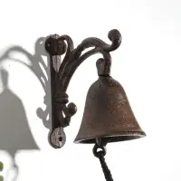 Колокол сувенирный чугун "Растительный узор" 10,5х11,8х7 см