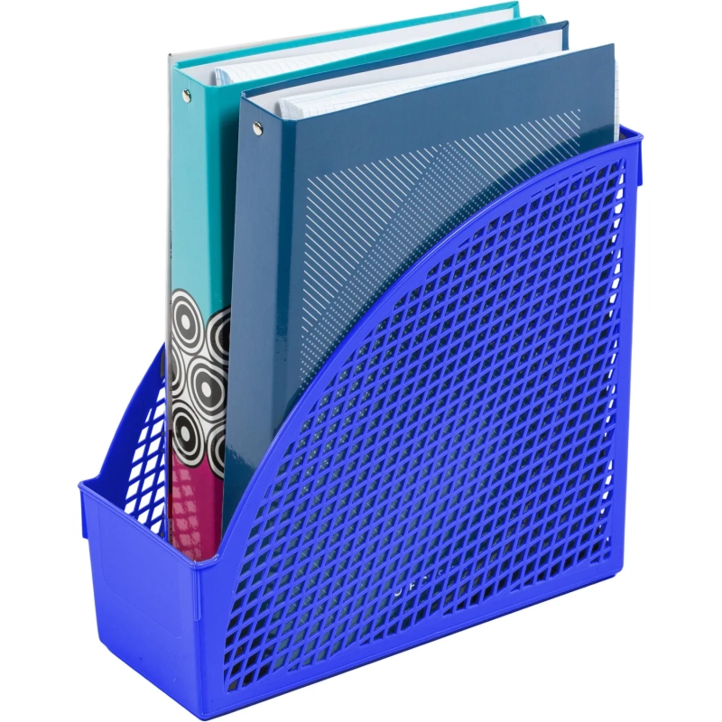 Лоток вертикальный 110мм Офис Класс синий