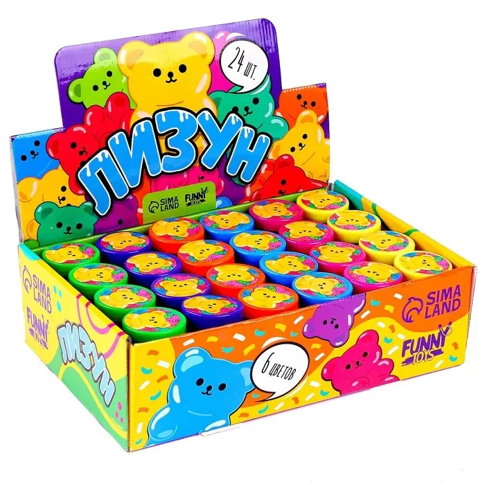 Лизун - слайм Funny toys &laquo;Бутыль&raquo;, с блёстками, МИКС